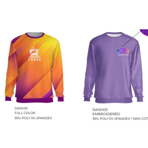 Vibrant Customized Pullover / Bespoke Color Sweatshirt / Full Color Custom Sweatshirt